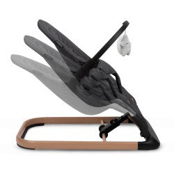 Houpací lehátko Kidwell LARO Black / Wooden