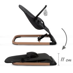 Houpací lehátko Kidwell LARO Black / Wooden
