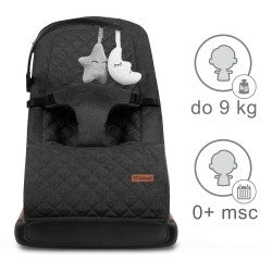 Houpací lehátko Kidwell LARO Black / Wooden