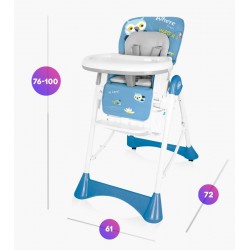 BABY DESIGN PEPE 2022 Jídelní židlička - 04 Green