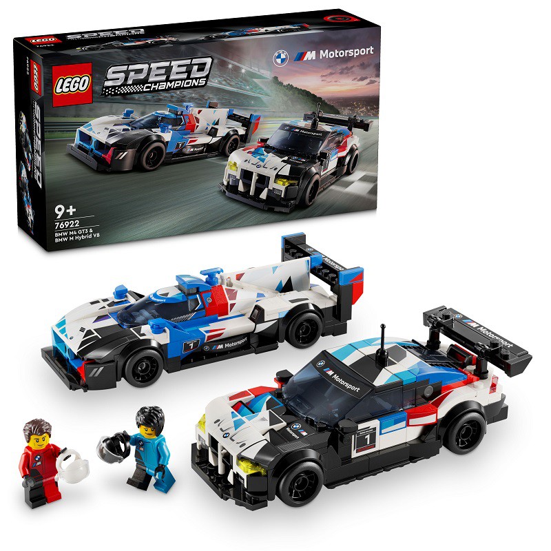 Lego Speed Závodní auta BMW M4 GT3 a BMW M Hybrid V8 76922 Lego Speed Závodní auta BMW M4 GT3 a BMW M Hybrid V8 76922