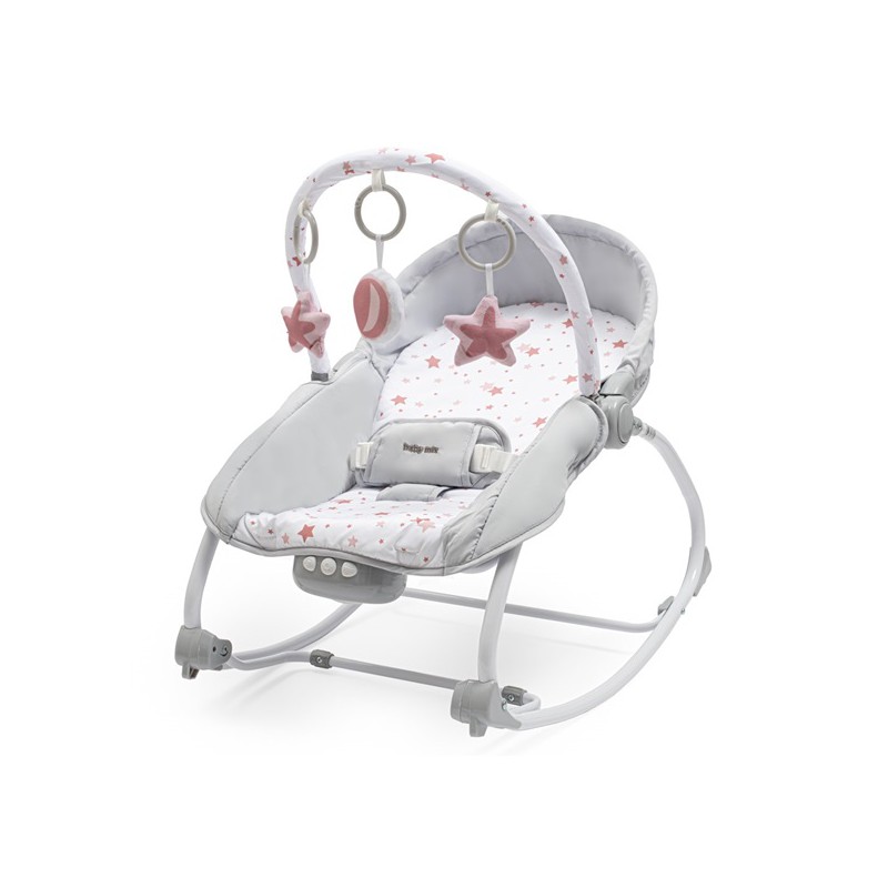 Baby Mix Multifunkční houpací lehátko hvězdičky růžová Baby Mix Multifunkční houpací lehátko hvězdičky růžová