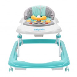 Baby Mix Dětské chodítko volant kolečka MINT