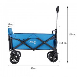 Turistický vozík NILS Camp NC1608 modrý 160 l