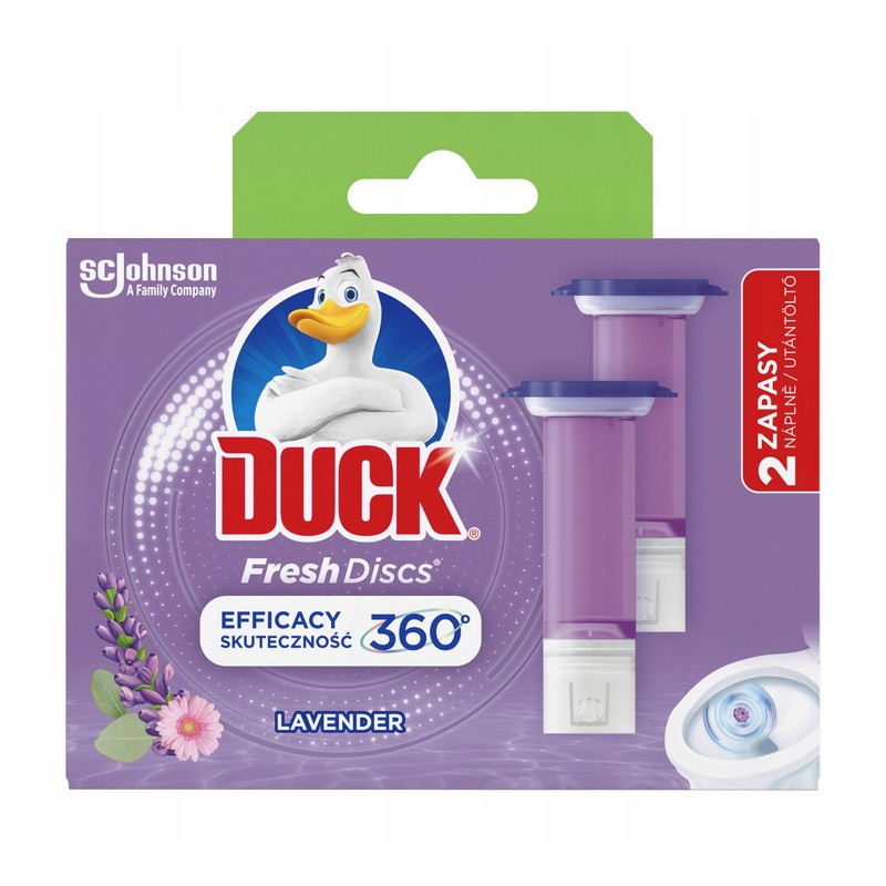 DUCK Fresh Discs WC gel 2 x 36 ml Levandule DUCK Fresh Discs WC gel 2 x 36 ml Levandule