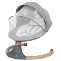 Kidwell LUXI Elektrická Houpačka Lehátko 2v1 Dark Melange / Wooden