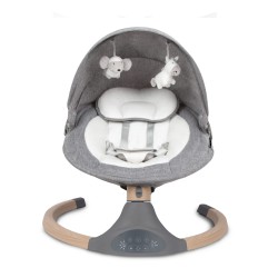 Kidwell LUXI Elektrická Houpačka Lehátko 2v1 Dark Melange / Wooden