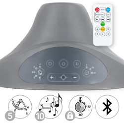 Kidwell LUXI Elektrická Houpačka Lehátko 2v1 Dark Melange / Wooden