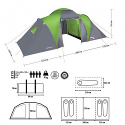Nils CAMP NC6431 Highland IV zelená šedá