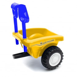 Baby Mix traktor s vlečkou a nářadím New Holland žluté