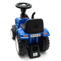 Baby Mix traktor s vlečkou a nářadím New Holland modré