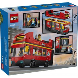 LEGO City 60407 Červený dvoupodlažní vyhlídkový autobus