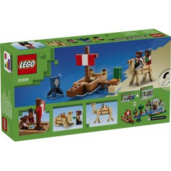 LEGO Minecraft 21259 Plavba na pirátské lodi
