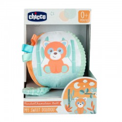 CHICCO Dětský plyšový míč Chameleon a panda