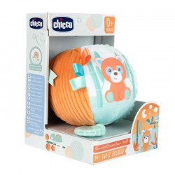 CHICCO Dětský plyšový míč Chameleon a panda