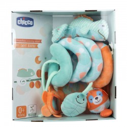 CHICCO Závěsná hračka Spirála na kočárek Chameleon