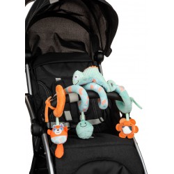 CHICCO Závěsná hračka Spirála na kočárek Chameleon
