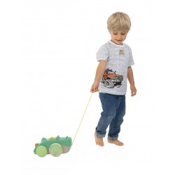 CHICCO Hračka na tahání Krokodýl Eco+ 12m+