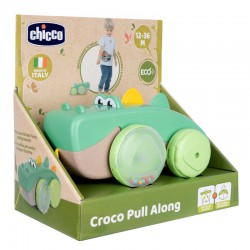 CHICCO Hračka na tahání Krokodýl Eco+ 12m+