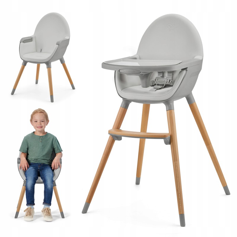 Kinderkraft Jidelní židle FINI 2 grey Kinderkraft Jidelní židle FINI 2 grey