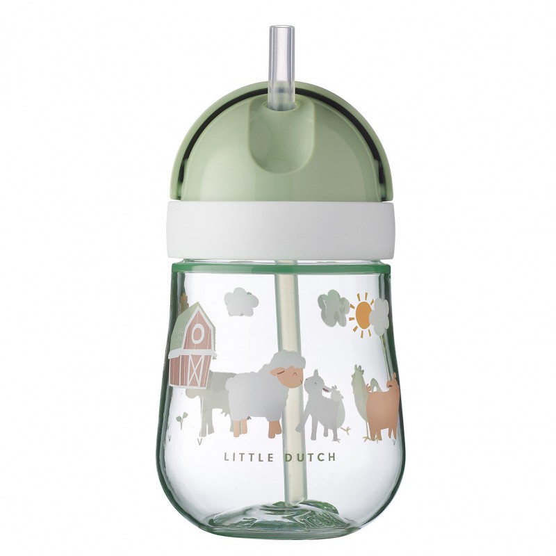 Mepal Mio dětský hrneček s brčkem 300ml Little Farm Mepal Mio dětský hrneček s brčkem 300ml Little Farm