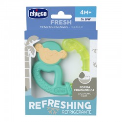 CHICCO Kousátko chladící Fresh Opička tyrkysová 4m+