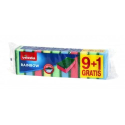 Univerzální houbička Rainbow 9+1 ks