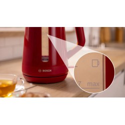 Rychlovarná konvice TWK 1M124 1,7L 2400W Červená
