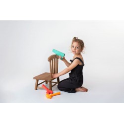 Gumové měkké nářadí Hencz Toys, pastelové - 3 ks