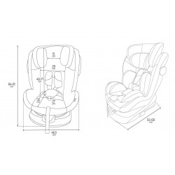 MOMI EMI Autosedačka 0-36kg béžová