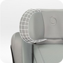 MOMI MEI Autosedačka 100-150 CM šedá