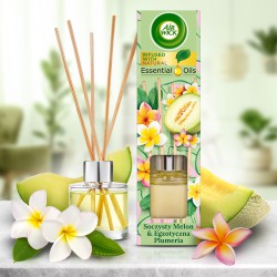 Air Wick Vonné tyčinky šťavnatý meloun & exotická plumeria 40 ml