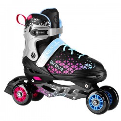 NILS Inline brusle BRAVE 4v1 růžové S(29-33)