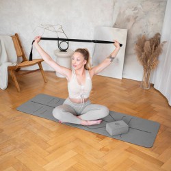 Jóga set od HMS Fitness šedá