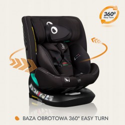 Otočná autosedačka Lionelo Bastiaan One I-SIZE 0-36 kg černá 40-150cm