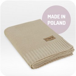 Dětská pletená deka MoMi HUG, béžová