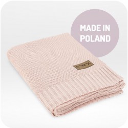 Dětská pletená deka MoMi HUG, růžový