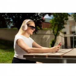 GoGen Gogen HBTM45P Bezdrátová bluetooth sluchátka , růžová
