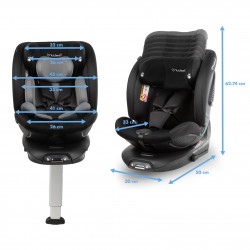 Kidwell GoCar 9-25 kg černo-šedá