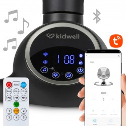 Kidwell Reve 2v1 black silver, Elektrické houpací lehátko