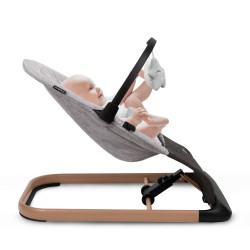 Lehátko Kidwell Laro full grey wooden