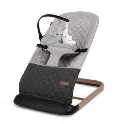 Lehátko Kidwell Laro full grey wooden