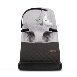 Lehátko Kidwell Laro full grey wooden