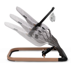 Lehátko Kidwell Laro full grey wooden