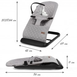 Lehátko Kidwell Laro full grey black
