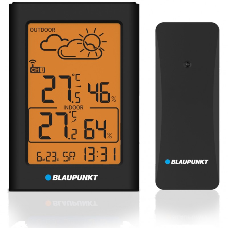 Meteorologická stanice BLAUPUNKT WS 15BK černá Meteorologická stanice BLAUPUNKT WS 15BK černá