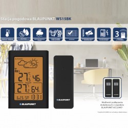 Meteorologická stanice BLAUPUNKT WS 15BK černá