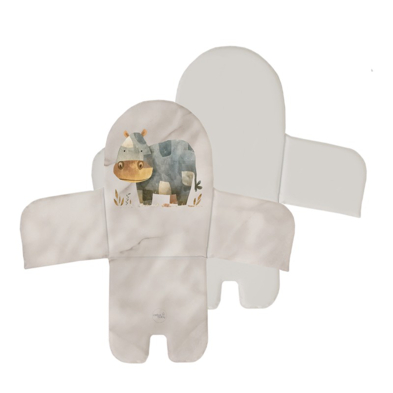Vložka do vysoké židličky 26X24X40 BASIC COSY HIPPO Ceba