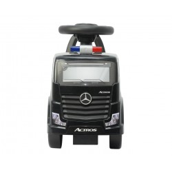 Odrážedlo Mercedes-Benz Actros policejní auto černé