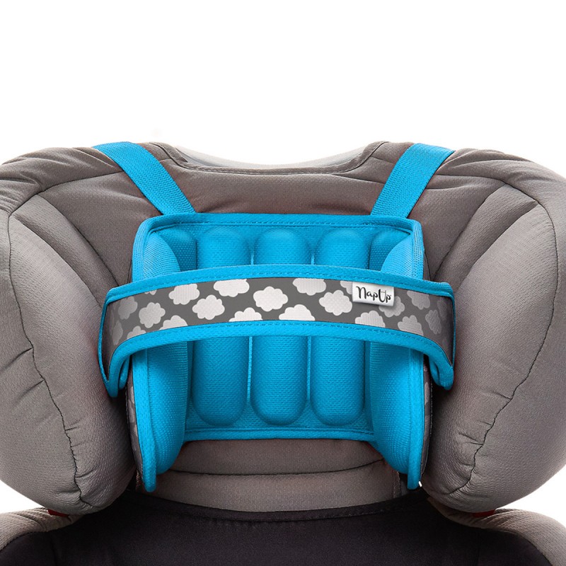 NapUp Headband podpírající hlavičku v dětské autosedačce - modrá NapUp Headband podpírající hlavičku v dětské autosedačce - modrá